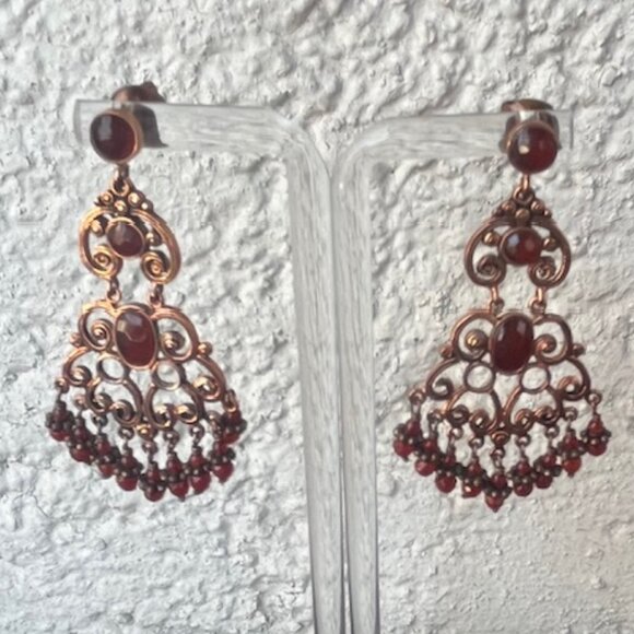 Peruvian Connection Cabernet Drop Earrings – new in box - Picture 2 of 5